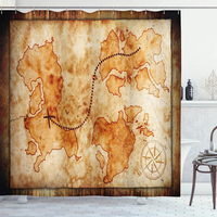 Thumbnail for Antique Map Shower Curtain 