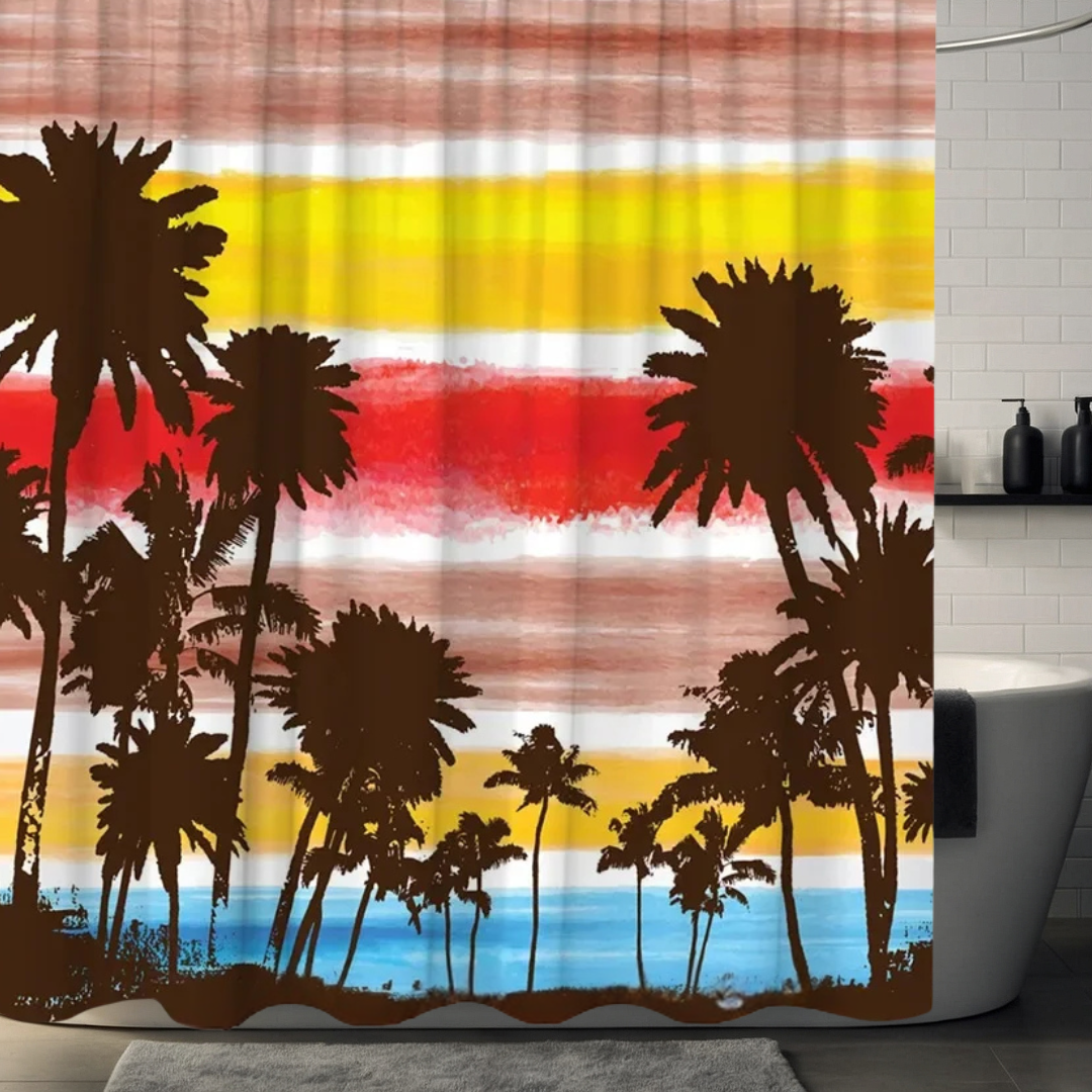 Artistic Palm Tree Shower Curtain