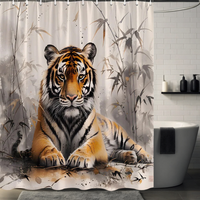 Thumbnail for Artistic Tiger Shower Curtain
