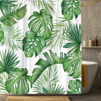 Thumbnail for Asher Classic Monstera Shower Curtain