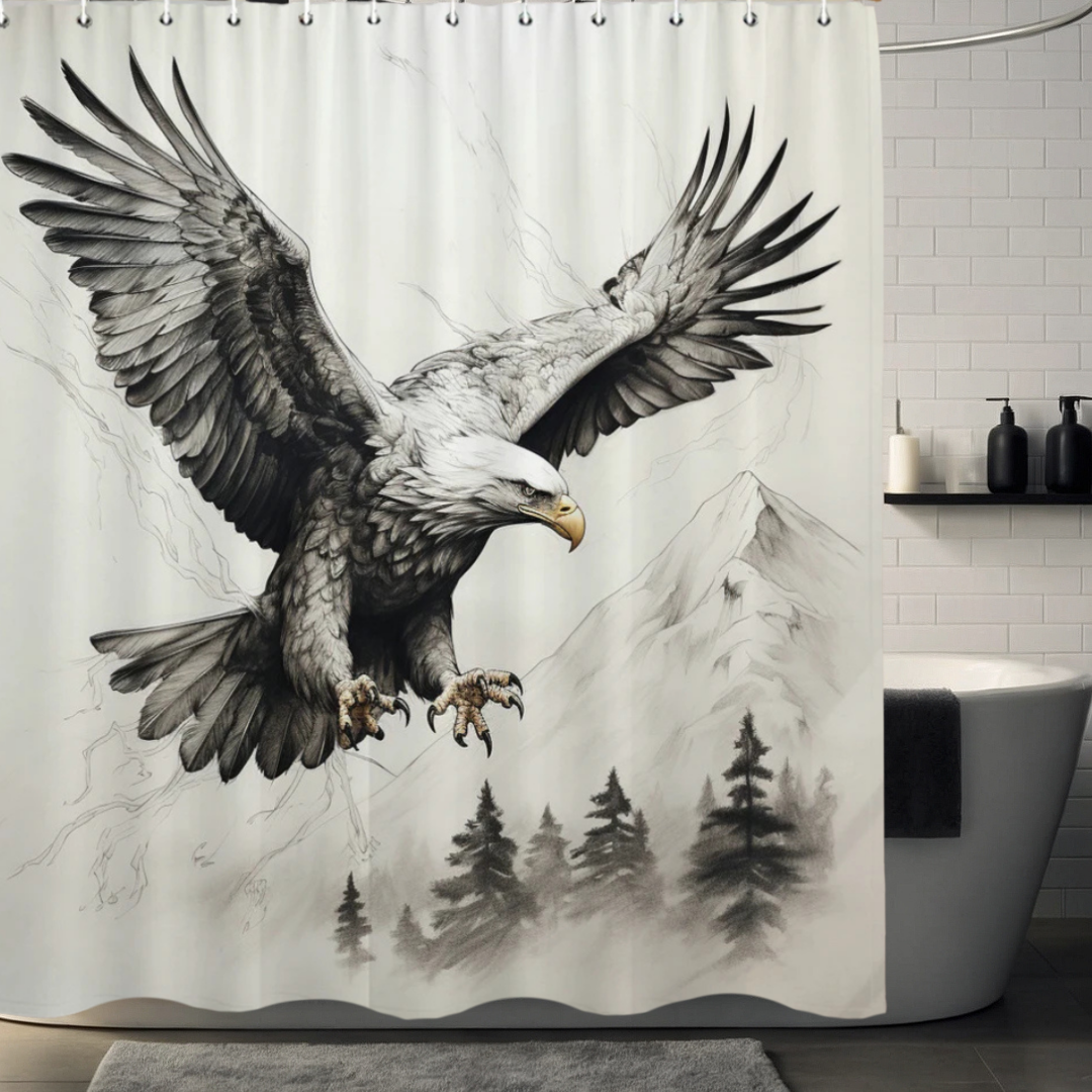 Atlas Pride Eagle Shower Curtain