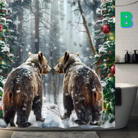 Thumbnail for Bear IN LOVE Christmas Shower Curtain