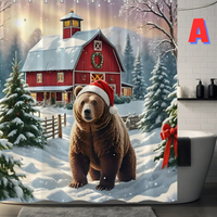Thumbnail for Bear Christmas Shower Curtain