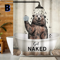 Thumbnail for FUNNY Bear Taking a Bath Shower Curtain