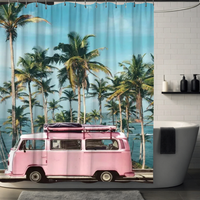 Thumbnail for Beautiful Palm Tree Shower Curtain