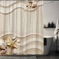 Thumbnail for Beige Starfish Shower Curtain