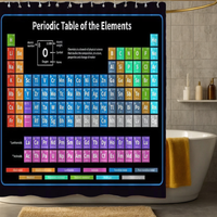 Thumbnail for Black Periodic Table Shower Curtain
