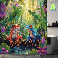 Thumbnail for Blue Frog Shower Curtain