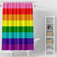 Thumbnail for Boho Rainbow Shower Curtain