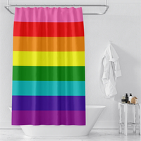 Thumbnail for unique Boho Rainbow Shower Curtain