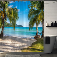 Thumbnail for Breathtaking Tropical Palm Trees Shower Curtain