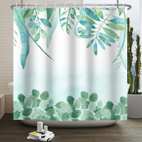 Thumbnail for Caleb Woods Green Eucalyptus Shower Curtain
