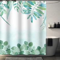 Thumbnail for Caleb Woods Green Eucalyptus Shower Curtain