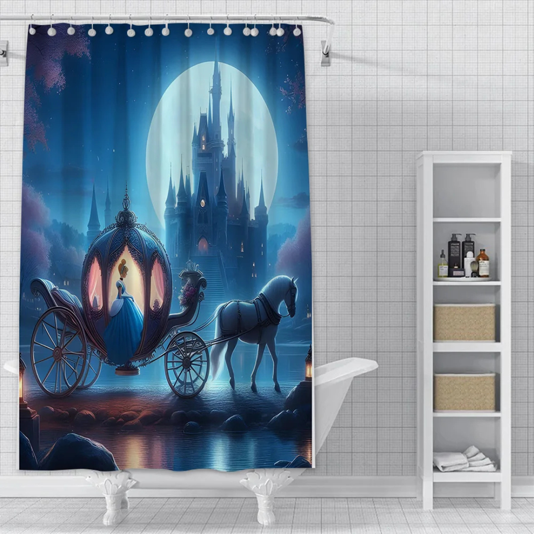 Carriage Ride Cinderella Shower Curtain 