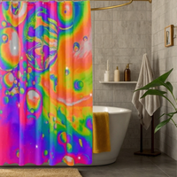 Thumbnail for CelestialDroplets Iridescent Shower Curtain