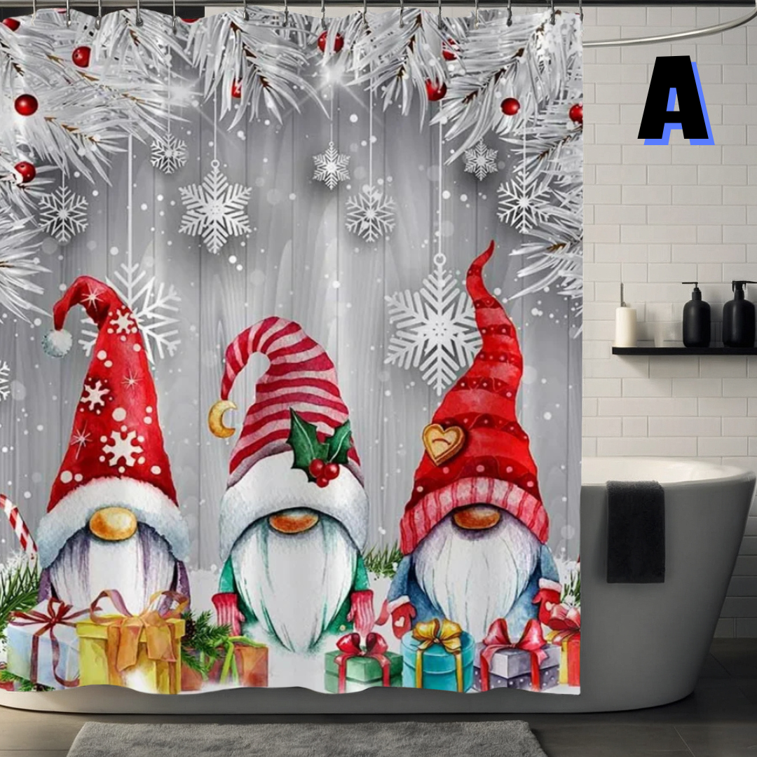 Christmas Elf Shower Curtain
