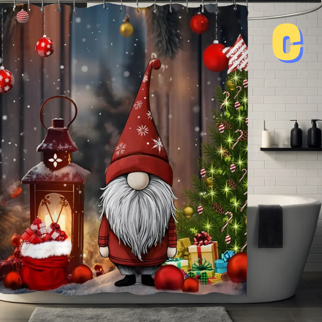 UNIQUE Christmas Elf Shower Curtain