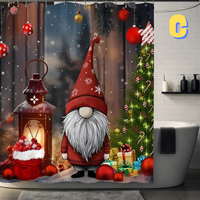 Thumbnail for UNIQUE Christmas Elf Shower Curtain