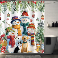 Thumbnail for Christmas Eucalyptus Shower Curtain