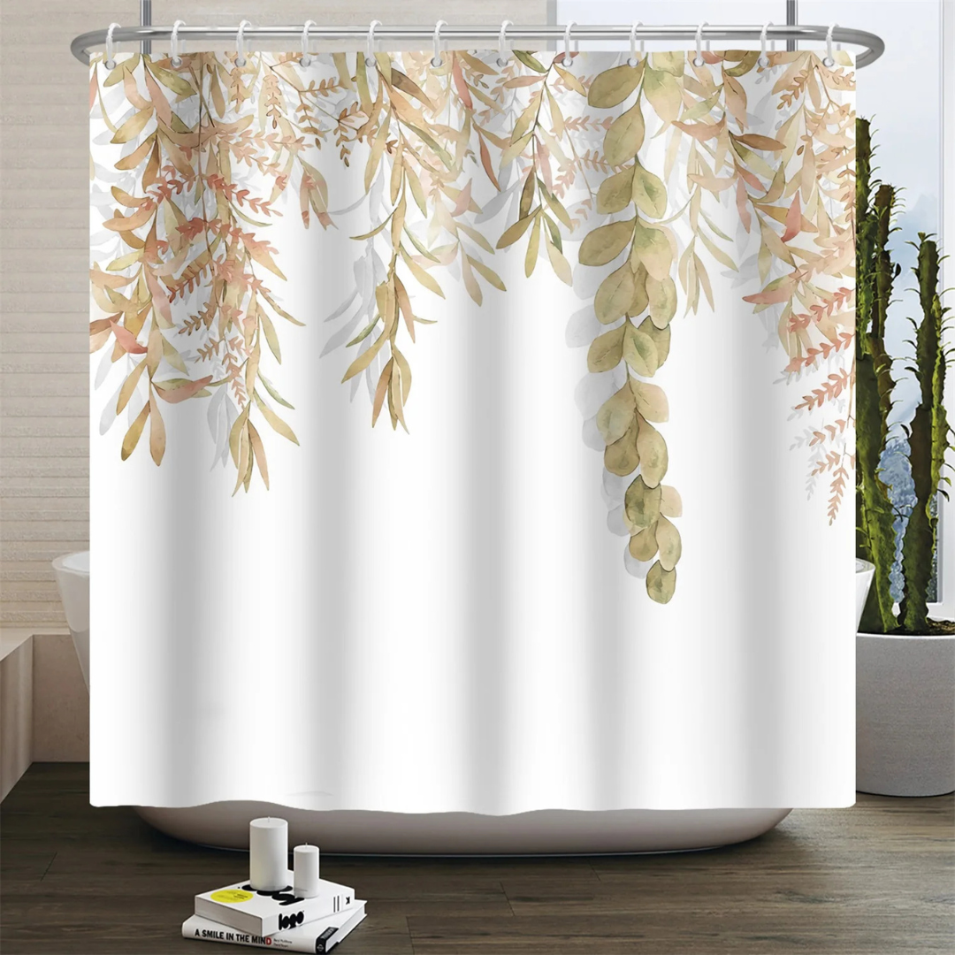 Clara Bloom Eucalyptus Shower Curtain