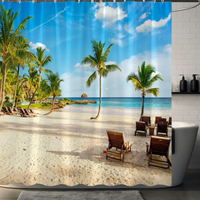 Thumbnail for Coconut Tree Shower Curtain