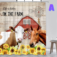 Thumbnail for Colorful Farmhouse Shower Curtain