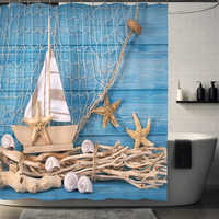 Thumbnail for Contemporary Starfish Shower Curtain