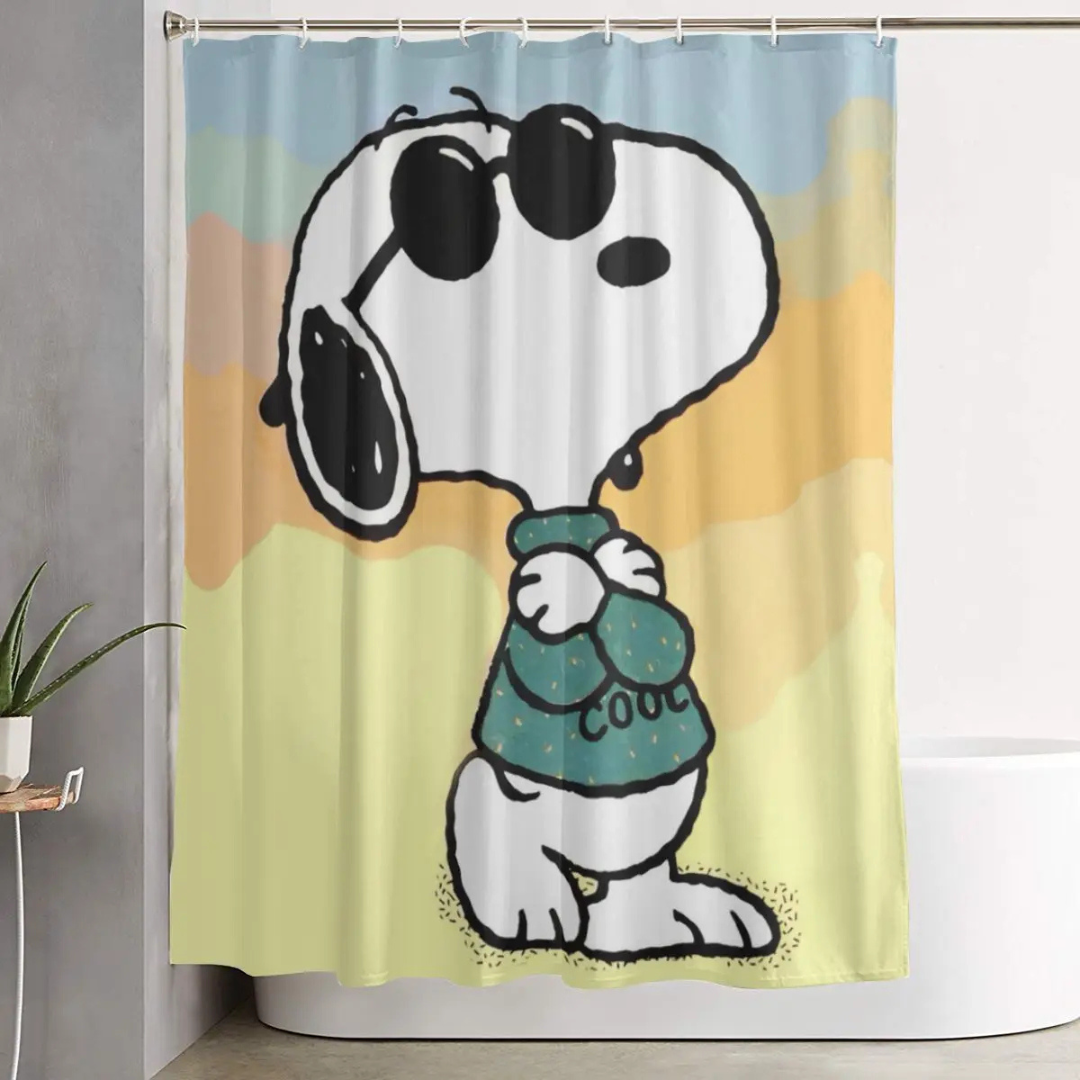 Cool Snoopy Shower Curtain