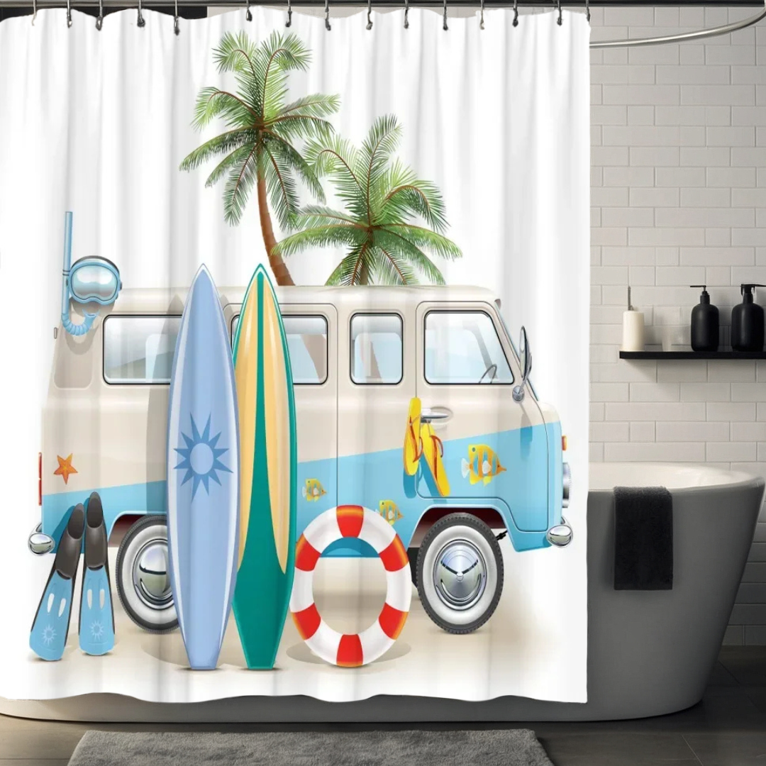 Cool Palm Tree Shower Curtain