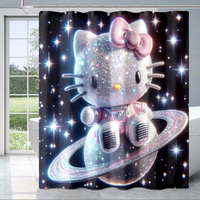 Thumbnail for Cosmic Hello Kitty Shower Curtain