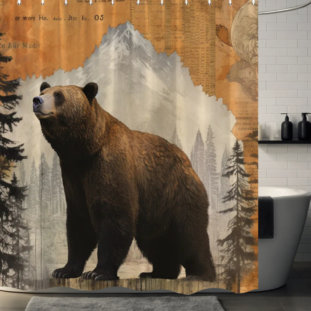 Country Bear Shower Curtain