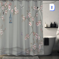 Thumbnail for SIMPLE Country Floral Shower Curtain 