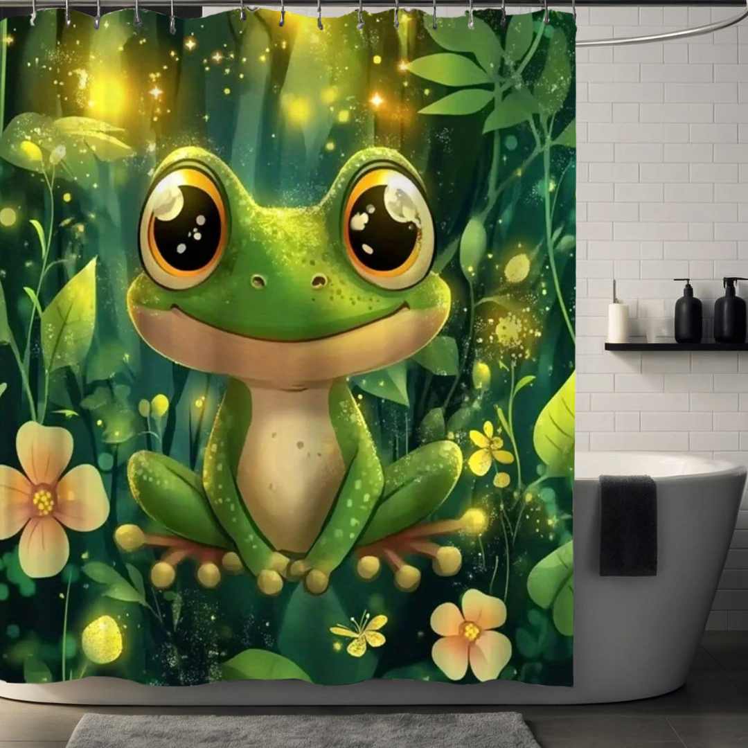 Cute Frog Shower Curtain