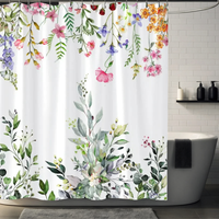 Thumbnail for Eden Bloom Multicolor Eucalyptus Shower Curtain