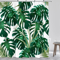 Thumbnail for Eden Pure Monstera Shower Curtain