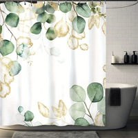 Thumbnail for Elias Golden Leaf Eucalyptus Shower Curtain