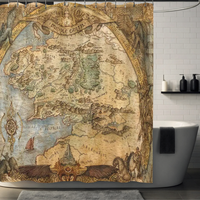 Thumbnail for Epic Middle Earth Map Shower Curtain