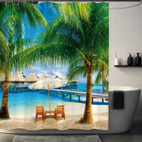 Thumbnail for Exotic Paradise Palm Trees Shower Curtain