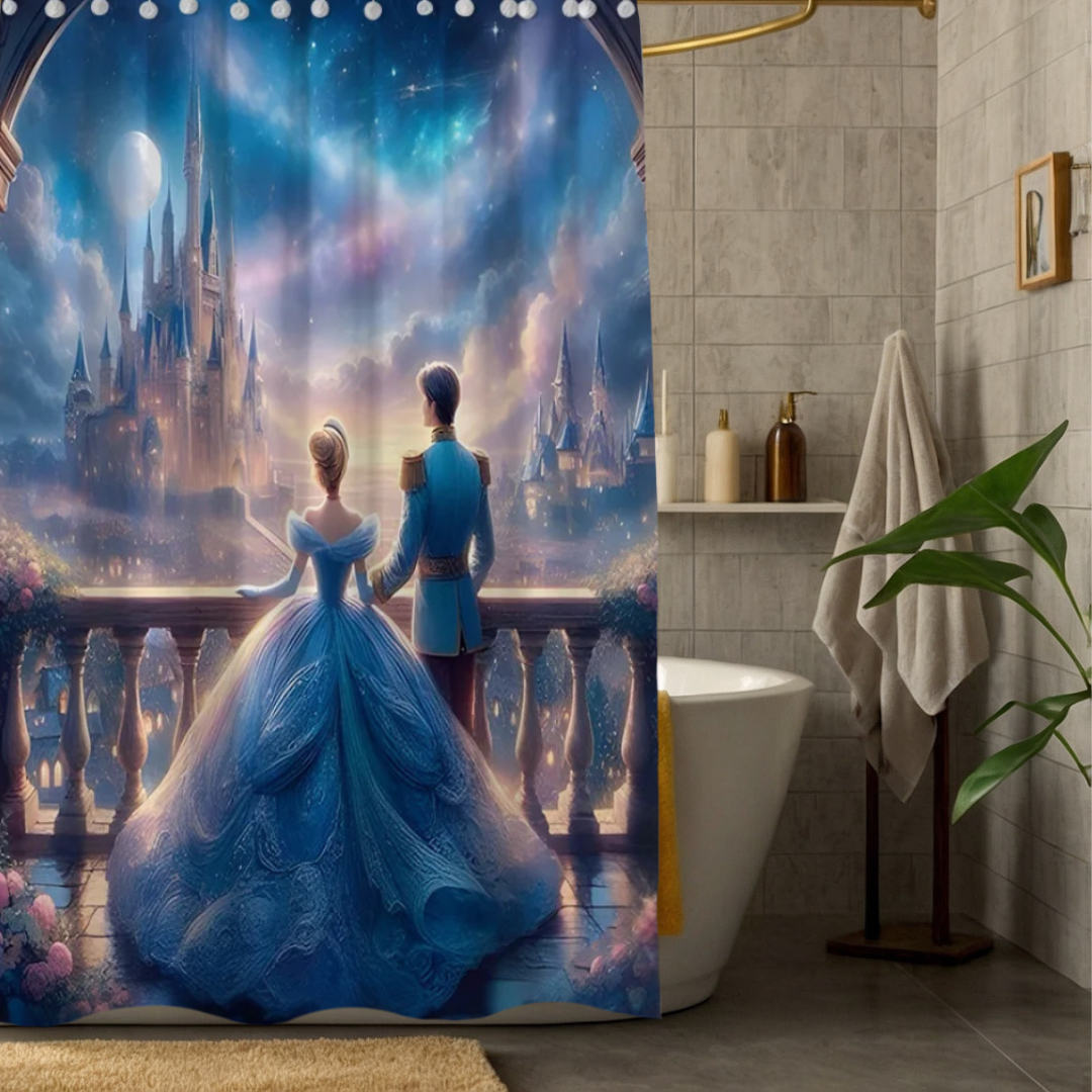 Fairytale Cinderella Shower Curtain