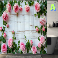 Thumbnail for Farmhouse Floral Shower Curtain
