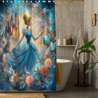 Thumbnail for Floral Princess Cinderella Shower Curtain