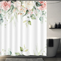 Thumbnail for Floral Whisper Eucalyptus Shower Curtain