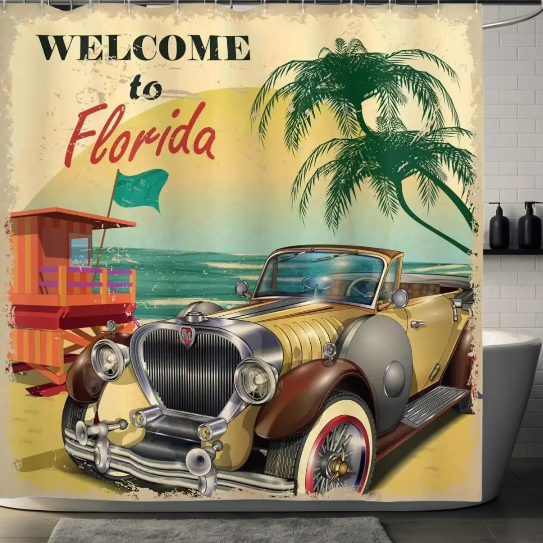 Florida Palm Tree Shower Curtain