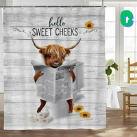 Thumbnail for Funny Cow Shower Curtain