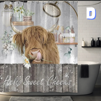 Thumbnail for Funny  daisy Cow Shower Curtain