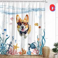 Thumbnail for Funny Dog Shower Curtain