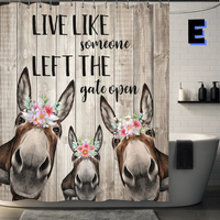 Thumbnail for Funny Donkey farmhouse Shower Curtain