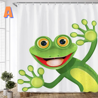 Thumbnail for Funny Frog Shower Curtain