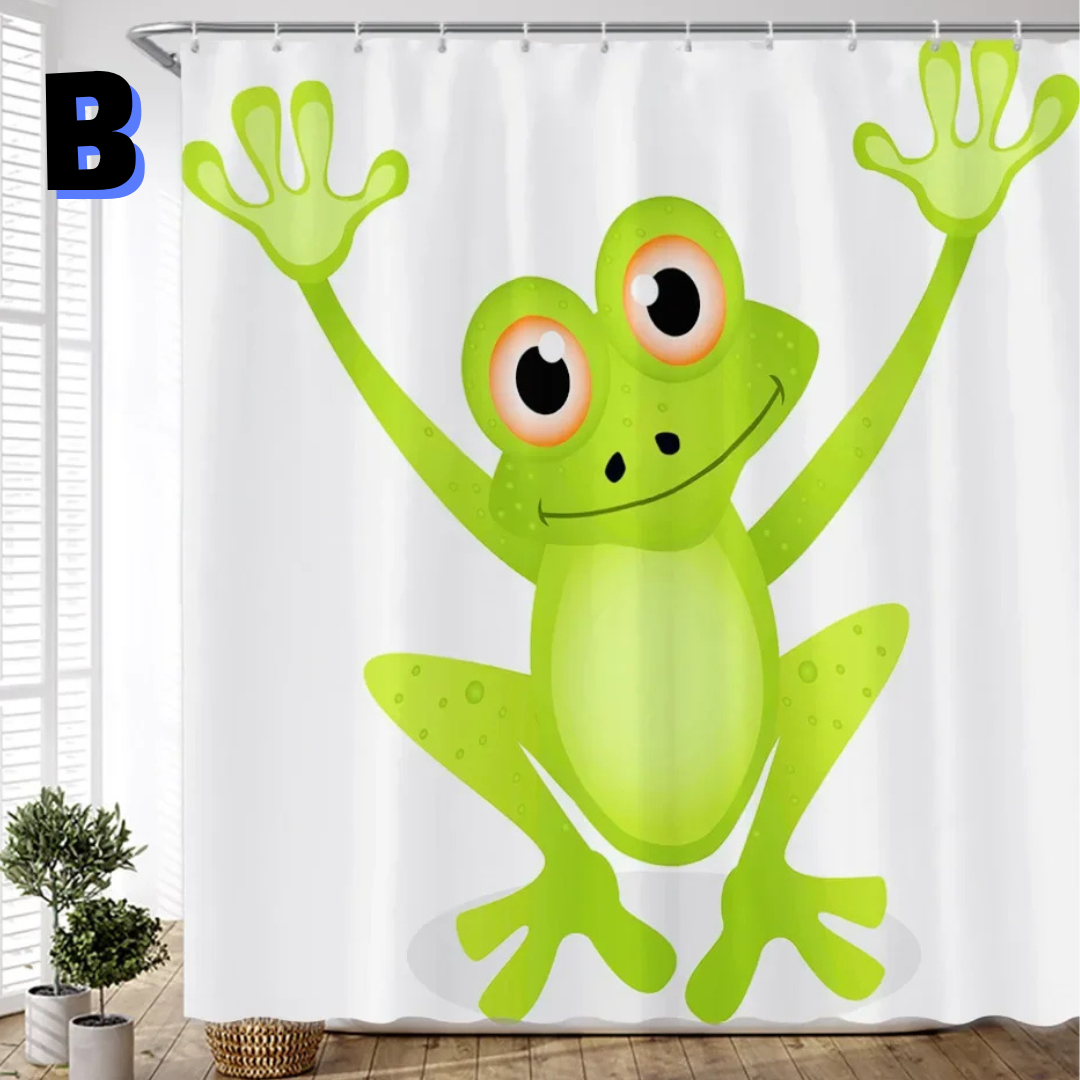 Funny Frog Shower Curtain
