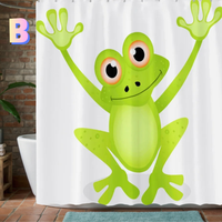 Thumbnail for Funny Frog WHITE Shower Curtain